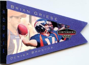 1998 Playoff Contenders - Pennants Blue Felt #27 Brian Griese Front