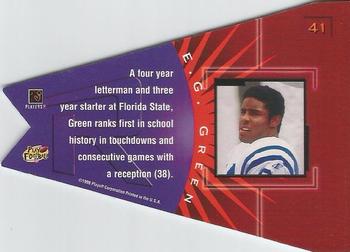1998 Playoff Contenders - Pennants Blue Felt #41 E.G. Green Back