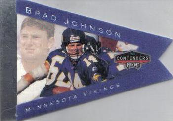 1998 Playoff Contenders - Pennants Blue Felt #54 Brad Johnson Front
