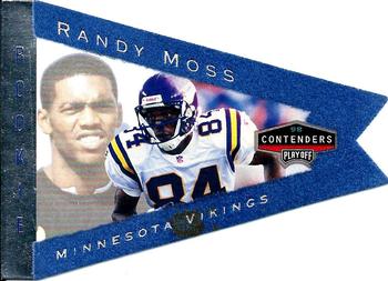 1998 Playoff Contenders - Pennants Blue Felt #55 Randy Moss Front