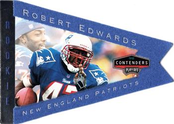 1998 Playoff Contenders - Pennants Blue Felt #58 Robert Edwards Front