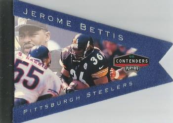1998 Playoff Contenders - Pennants Blue Felt #74 Jerome Bettis Front