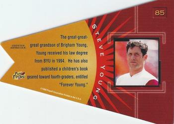 1998 Playoff Contenders - Pennants Blue Felt #85 Steve Young Back
