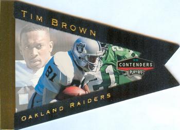 1998 Playoff Contenders - Pennants Gold Foil #67 Tim Brown Front