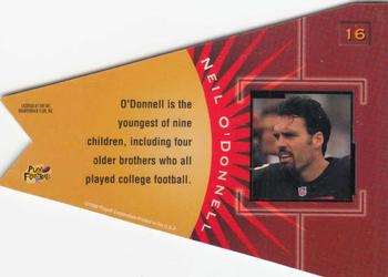 1998 Playoff Contenders - Pennants Green Felt #16 Neil O'Donnell Back