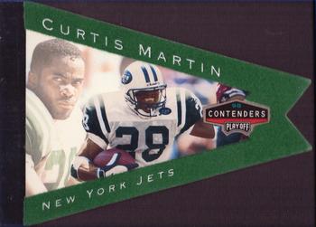 1998 Playoff Contenders - Pennants Green Felt #65 Curtis Martin Front