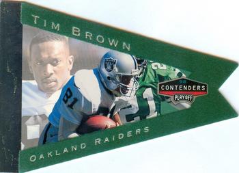 1998 Playoff Contenders - Pennants Green Felt #67 Tim Brown Front