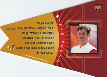 1998 Playoff Contenders - Pennants Green Felt #85 Steve Young Back