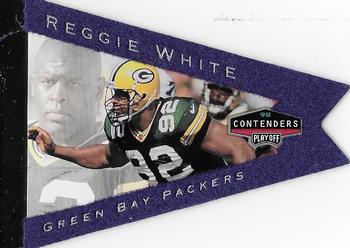 1998 Playoff Contenders - Pennants Purple Felt #39 Reggie White Front