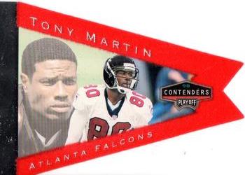 1998 Playoff Contenders - Pennants Red Felt #6 Tony Martin Front