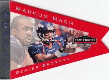 1998 Playoff Contenders - Pennants Red Felt #29 Marcus Nash Front