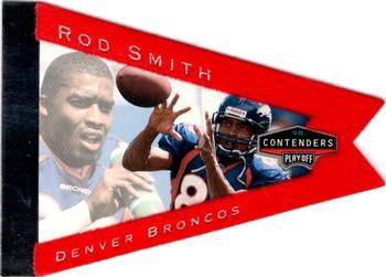 1998 Playoff Contenders - Pennants Red Felt #31 Rod Smith Front