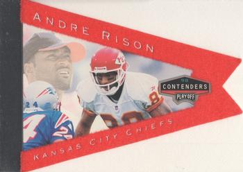 1998 Playoff Contenders - Pennants Red Felt #48 Andre Rison Front