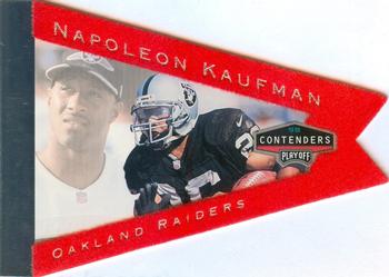 1998 Playoff Contenders - Pennants Red Felt #69 Napoleon Kaufman Front