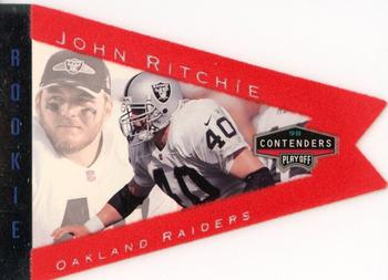 1998 Playoff Contenders - Pennants Red Felt #70 Jon Ritchie Front