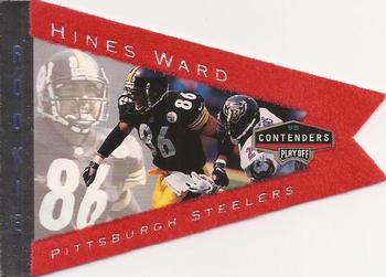 1998 Playoff Contenders - Pennants Red Felt #77 Hines Ward Front