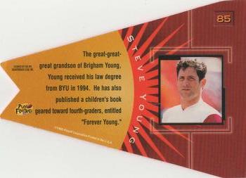 1998 Playoff Contenders - Pennants Red Felt #85 Steve Young Back