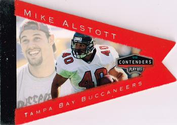 1998 Playoff Contenders - Pennants Red Felt #92 Mike Alstott Front