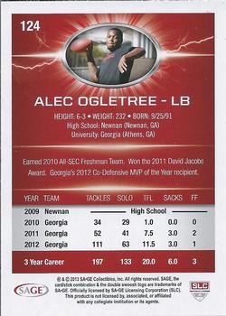 2013 SAGE HIT #124 Alec Ogletree Back