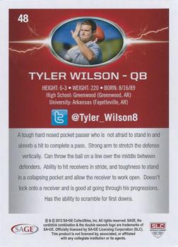 2013 SAGE HIT #48 Tyler Wilson Back