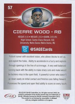 2013 SAGE HIT #57 Cierre Wood Back