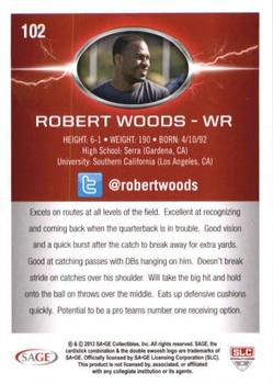 2013 SAGE HIT #102 Robert Woods Back