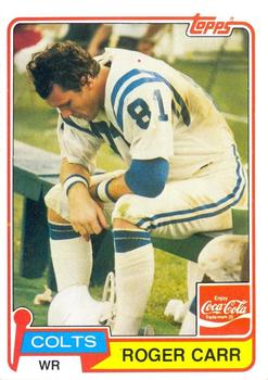 1981 Topps Coca-Cola Baltimore Colts #2 Roger Carr Front