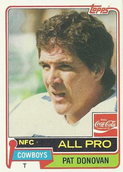 1981 Topps Coca-Cola Dallas Cowboys #1 Pat Donovan Front