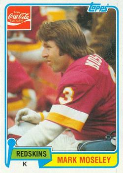 1981 Topps Coca-Cola Washington Redskins #6 Mark Moseley Front