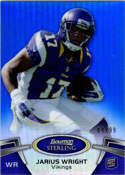 2012 Bowman Sterling - Blue Refractors #68 Jarius Wright Front