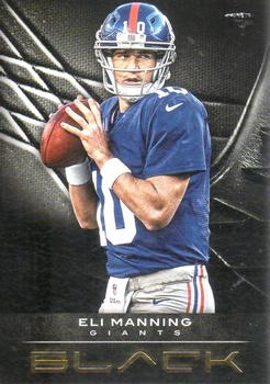 2012 Panini Black - Gold #66 Eli Manning Front