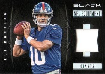 2012 Panini Black - NFL Equipment #28 Eli Manning Front