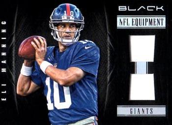 2012 Panini Black - NFL Equipment Combos #28 Eli Manning Front