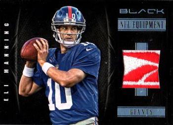 2012 Panini Black - NFL Equipment Prime Brand Logos #28 Eli Manning Front