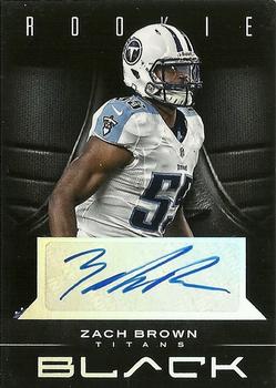 2012 Panini Black - Rookie Signatures #200 Zach Brown Front
