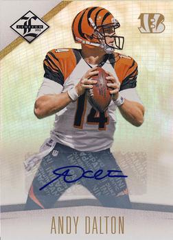 2012 Panini Limited - Monikers Autographs Gold #23 Andy Dalton Front