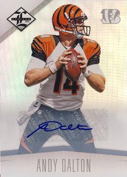 2012 Panini Limited - Monikers Autographs Silver #23 Andy Dalton Front