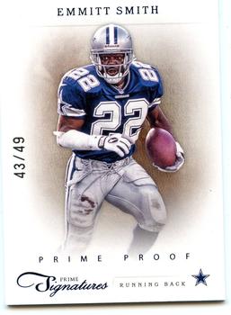 2012 Panini Prime Signatures - Prime Proof Blue #157 Emmitt Smith Front
