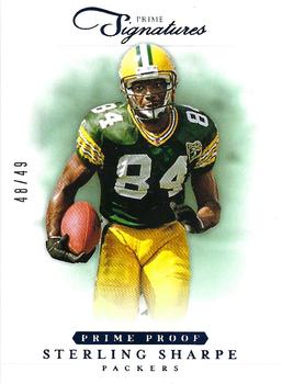 2012 Panini Prime Signatures - Prime Proof Blue #172 Sterling Sharpe Front