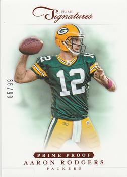 2012 Panini Prime Signatures - Prime Proof Red #5 Aaron Rodgers Front