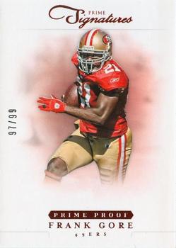 2012 Panini Prime Signatures - Prime Proof Red #38 Frank Gore Front