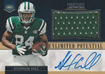 2012 Panini Prominence - Unlimited Potential Materials Signatures #11 Stephen Hill Front