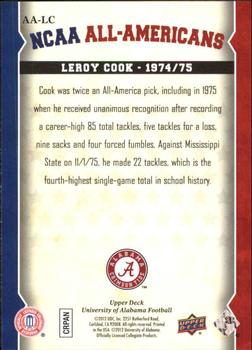 2012 Upper Deck University of Alabama - All Americans #AA-LC Leroy Cook Back