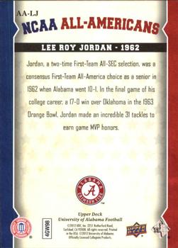 2012 Upper Deck University of Alabama - All Americans #AA-LJ Lee Roy Jordan Back