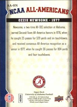 2012 Upper Deck University of Alabama - All Americans #AA-ON Ozzie Newsome Back
