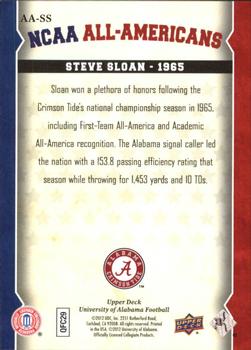 2012 Upper Deck University of Alabama - All Americans #AA-SS Steve Sloan Back