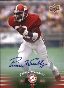2012 Upper Deck University of Alabama - Autographs #62 Prince Wimbley Front