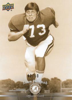 2012 Upper Deck University of Alabama - Gold #14 John Hannah Front