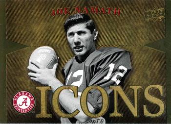 2012 Upper Deck University of Alabama - Icons #IJN Joe Namath Front