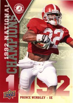 2012 Upper Deck University of Alabama - National Champions #NCPW Prince Wimbley Front